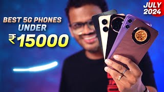 TOP 5 Best 5G Phones Under 15000 in JULY 2024 l Best Mobile Under 15000 [upl. by Asusej]