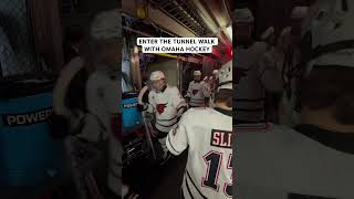 POV Enter the tunnel walk with Omaha Hockey CollegeHockey Omaha Nebraska [upl. by Viafore]