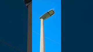 Schreder Axia 2 8 LED Streetlight on a Stanton and Staveley Concrete Column streetlight schreder [upl. by Ehctav]