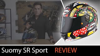 Suomy SR Sport Full Face Motorcycle Helmet Review at SpeedAddictscom [upl. by Anyad]