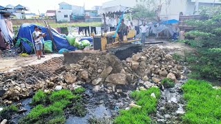 Start New Project Delete Flooded amp Clearing Forestry Building Fill Land By Bulldozer KomatSu [upl. by Neahs]