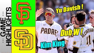 San Diego Padres vs San Francisco Giants Highlights TODAY  MLB Highlights [upl. by Etnecniv]