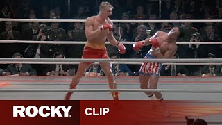 Drago Goes Down  ROCKY IV [upl. by Atilrac]