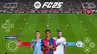 EA SPORTS FC 25 PPSSPP CAMERA PS5 NEW UPDATE TRANSFER amp KITS 202425 REAL FACE BEST GRAPHICS [upl. by Eboh460]