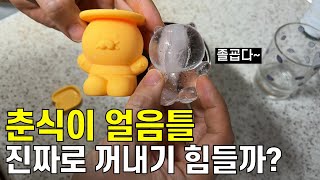 춘시기 얼음틀 꺼내는법 kakao friends choonsik ice ball [upl. by Idram166]