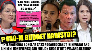 Matapos PAGTULUNGAN ang MAGAMANG DUTERTESASS ISINIWALAT ang BAHO ni HONTIVEROS ₱480M KINULIMBAT [upl. by Oidiple396]