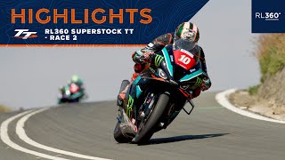 RL360 Superstock TT Race 2  Highlights  2023 Isle of Man TT Races [upl. by Annabela]