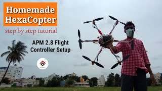 Hexacopter Drone using APM28 Part 2 Connections and Flight controller setup  Mission Planner [upl. by Rina108]