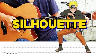 Naruto Shippuden  Silhouette  Fingerstyle Guitar Tabs Chords [upl. by Miles361]