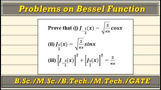 Problems of Bessel Function  Hindi [upl. by Bak897]