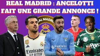 REAL MADRID  ANCELOTTI FAIT UNE GRANDE ANNONCE  LE NOUVEAU RECORD DINGUE DE L’EFFECTIF MADRILÈNE [upl. by Burne]