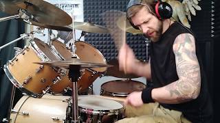 Ulver  Bergtatt  Capitel V  ind i fjeldkamrene  Drum cover [upl. by Parshall]