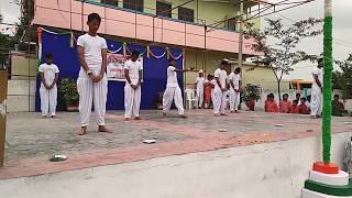 punyabhoomi naa desam song dance choreography by pradeep Kumar in pioneers school [upl. by Lalita307]