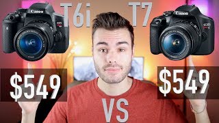 Canon T6i 750D vs Canon T7 1500D [upl. by Ennovart588]