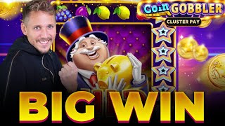 MY INSANE WIN ON COIN GOBBLER HUGE WILD 👴🏻💰 [upl. by Anidal]