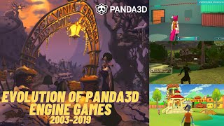 Evolution of Panda3D Engine Games 20032019 [upl. by Enaid]