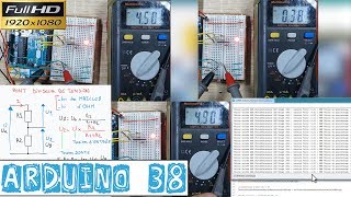 Arduino38PONT DIVISEUR de TENSIONSchéma de principeFormuleMesure breadboard et moniteur série [upl. by Ayekim454]