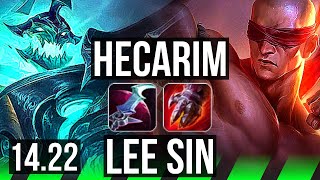 HECARIM vs LEE SIN JGL  NA Master  1422 [upl. by Ahsillek617]