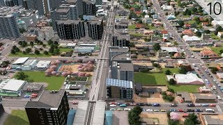 Cities Skylines  Downtown Suspended Monorail Line City Build Episode 10 [upl. by Tamar567]