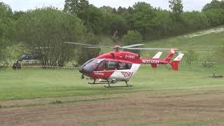 Helfertag Bordesholm 2019 Landung Christoph 42 und Rundflughubschrauber [upl. by Elias963]