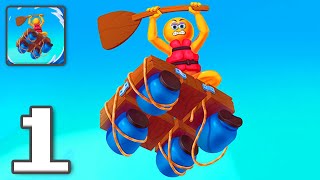 Raft Racing  Gameplay Walkthrough Part 1  Tutorial River Rafting Adventure iOS Android [upl. by Ingles648]