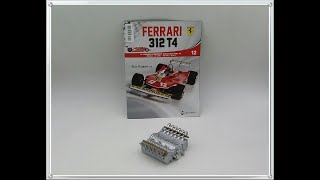 Ferrari 312 T4 Uscita N 12 Montaggio del basamento del motore Edizione Centauria in scala 18 [upl. by Arraic]