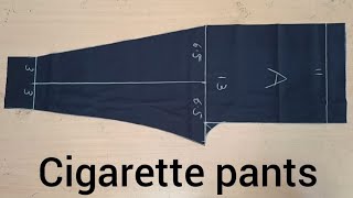 Cigarette pants Cutting video or Straight pant Cutting video  JS Creations tailoring class [upl. by Acsisnarf]