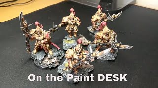 On the Paint DESK EP 1 Adeptus Custodes Custodian Guard [upl. by Fen]