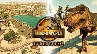 ENCLOS des T REX amp SECTEUR LAGON  Jurassic World Evolution 2  JW Malte épisode 10 [upl. by Ledniahs]