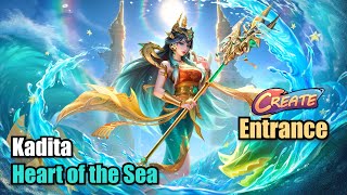 Kadita Heart of the Sea Skin Create Entrance Upscale 4K Mobile Legends MLBBNEXTCREATOR [upl. by Noruq]