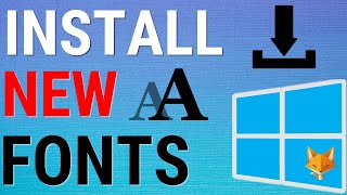 Windows 11 How To Install New Fonts [upl. by Roid]