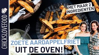 KROKANTE ZOETE AARDAPPELFRIET  CHICKSLOVEFOOD [upl. by Yorztif]