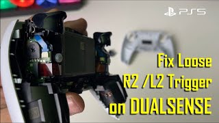 PS5 Controller Issue  How to Fix DualSense Loose R2 or L2 Adaptive Triggers Replace Broken Spring [upl. by Fadiman]