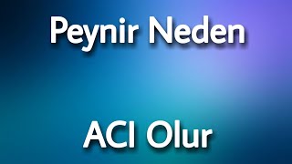 Peynir Neden Acı Olur Acısı Nasıl Giderilir [upl. by Earaj245]