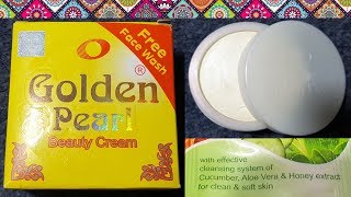 Golden Pearl Beauty Cream Review  How to use benefits price side effects  whitening cream [upl. by Rubi150]