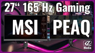 Vergleichstest 165 Hz Gaming Monitor  Marke vs NoName  MSI vs PEAQ [upl. by Andromada]