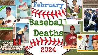 February 2024 Baseball Deaths [upl. by Helas278]