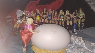 wwe action show Renee young and gobbledy gooker about get jump buy 18 woman dont hard boiled egg [upl. by Hourigan51]