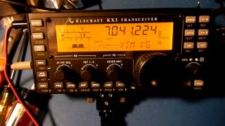 Elecraft KX3 printing RTTY sans computer [upl. by Beaufert]