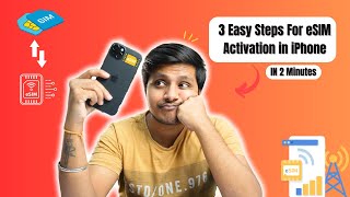 Jio eSIM Activation at Home in 2 Minutes  eSIM JIO Activation  3 EASY Steps for Any iPhone 2024 [upl. by Aicinat]