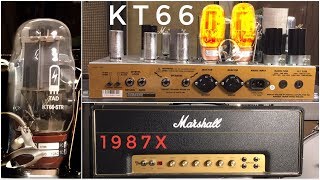 KT66 vs EL34 Power Tubes in a Marshall 1987X [upl. by Couture]