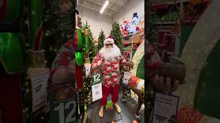 Animated Lifesize Beach Santa available at Home Depot [upl. by Yhtrod]