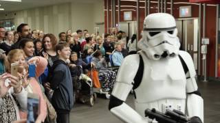 Star Wars flash mob at Fiona Stanley Hospital [upl. by Haywood]