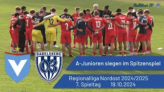 AJunioren siegen im Spitzenspiel  Babelsberg 03 vs Viktoria Berlin  nulldreitv  Saison 202425 [upl. by Harewood]