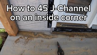 How to install Vinyl Siding  Install J Channel Inside Corner  Part 2 [upl. by Resaec]