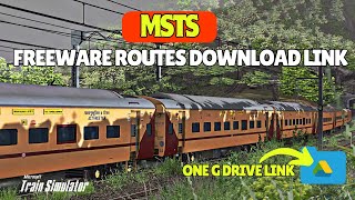 DOWNLOAD INDIAN MSTS FREEWARE ROUTES ONE G DRIVE LINK HOW TO INSTALL INDIAN ROUTES IN MSTS [upl. by Bornstein]