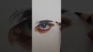 Hyper realistic eye drawing process [upl. by Atalayah]