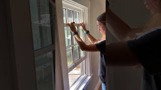 How to operate a Pella Double Hung Windows installation window construction [upl. by Cappella508]