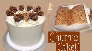 CHURRO flavored cake  Pastel de CHURRO [upl. by Eerized318]