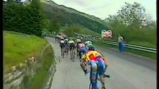 Tour De France 1996 Stage Nine Snow stops play Le MonetierLesBains  Sestrieres 46Km [upl. by Wiebmer281]